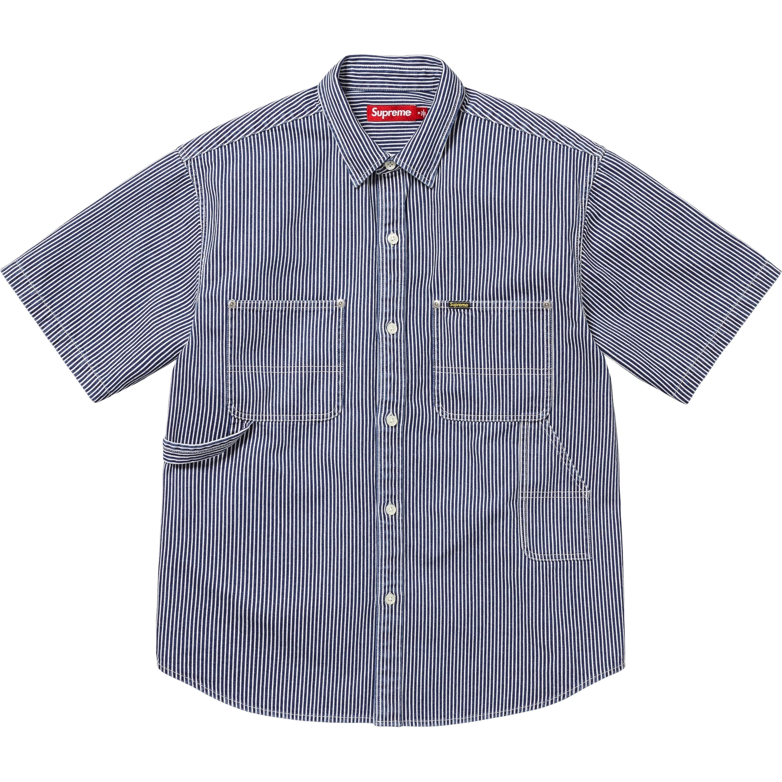 Loose Fit S/S Denim Painter Shirt view 6